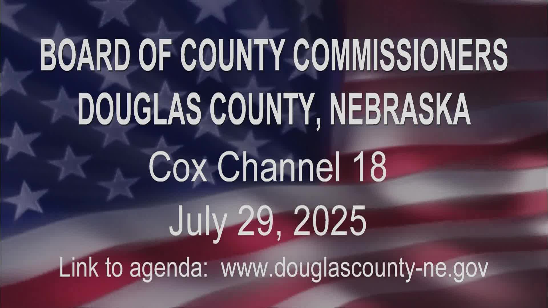 Douglas County Board of Commissioners Meeting 7-29-2025